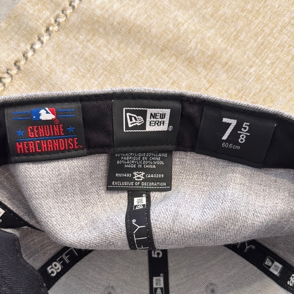 New Era Angels Gray/Black baseball hat - Picture 6 of 7